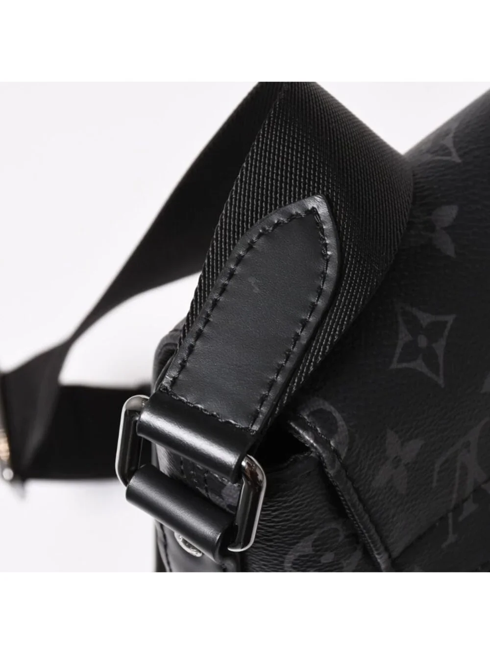 Louis Vuitton District MM Monogram Eclipse Shoulder Bag Black
